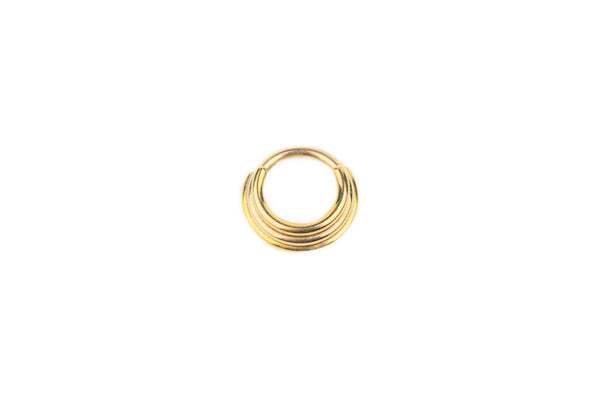 Triple Thick Titanium Clicker Ring