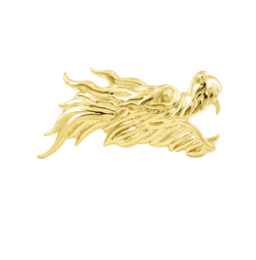 Yellow Gold Dragon Head by JUNIPURR