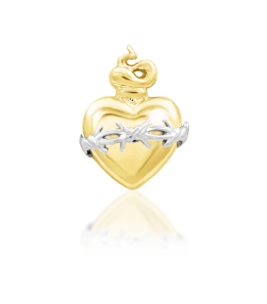 Yellow Gold Sacred Heart by JUNIPURR