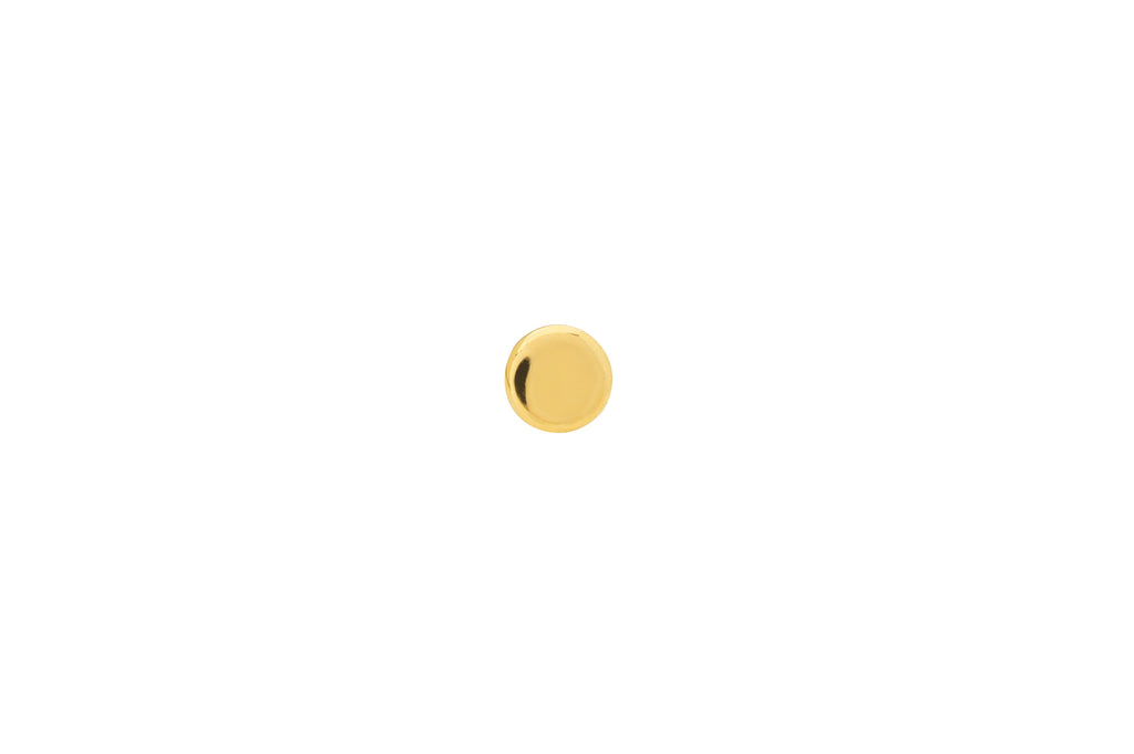 18K Yellow Gold Disc