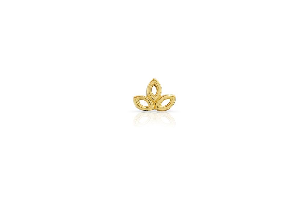 18K Yellow Gold Lotus Outline