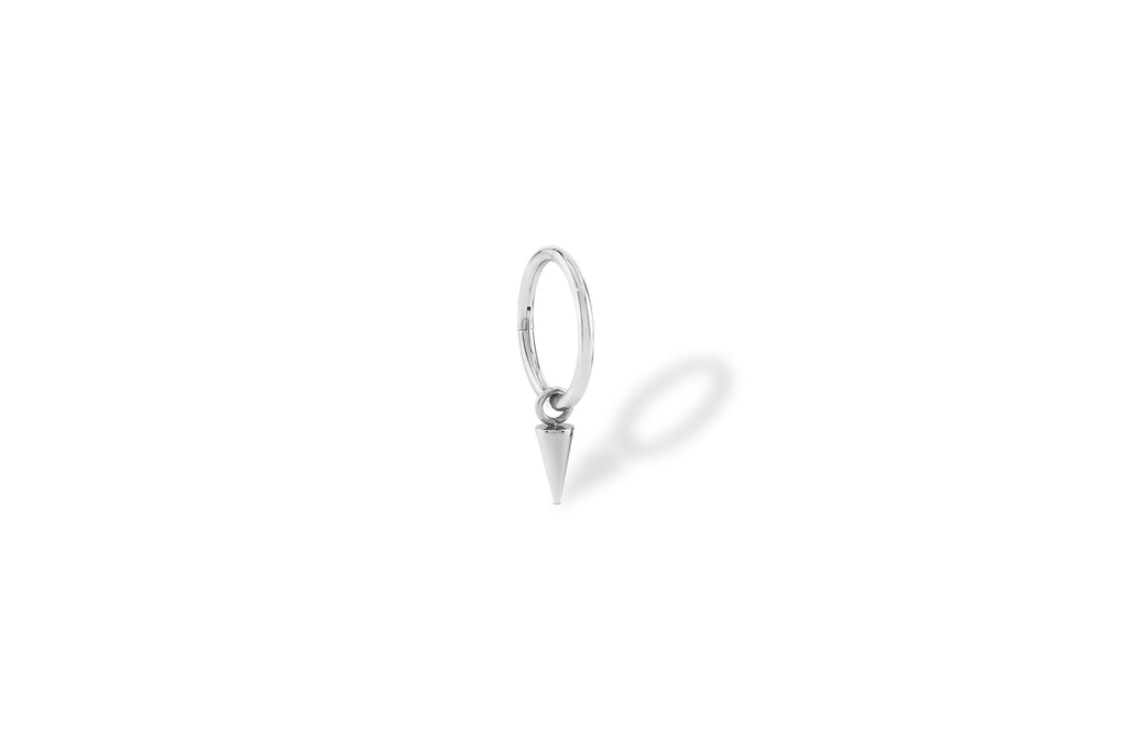 Spike Charm Titanium with Clicker Ring