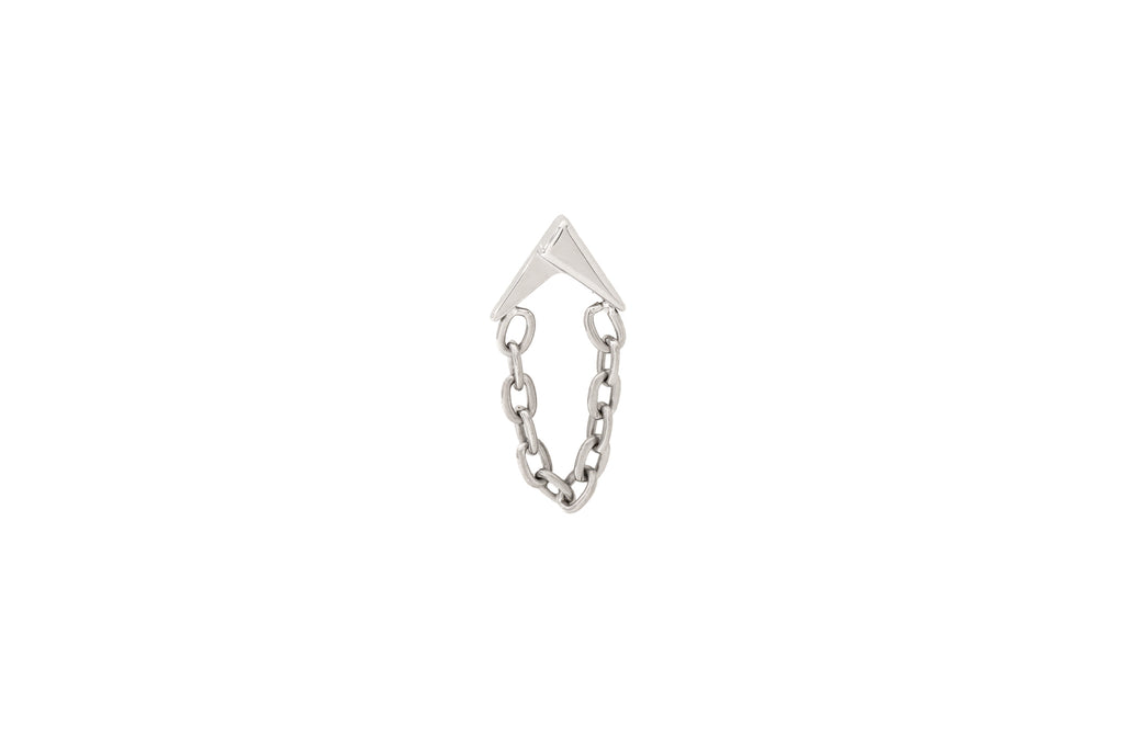 Arrow Chain Titanium Stud