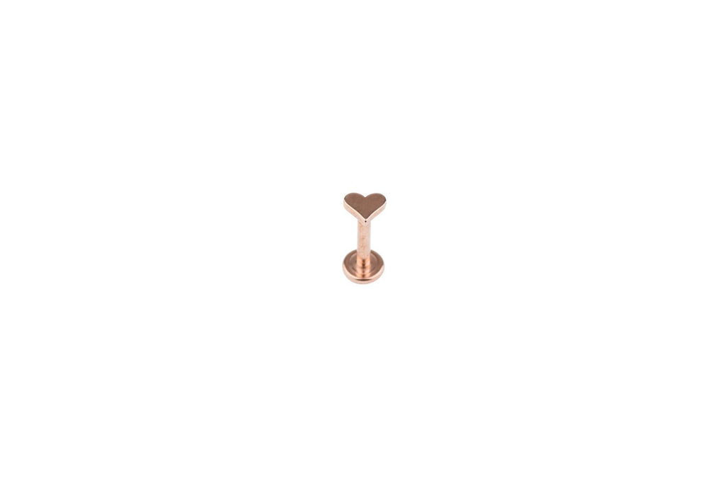 Heart Rosegold Surgical Steel Barbell