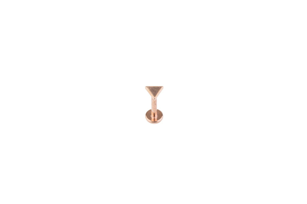 Triangle Rosegold Surgical Steel Barbell