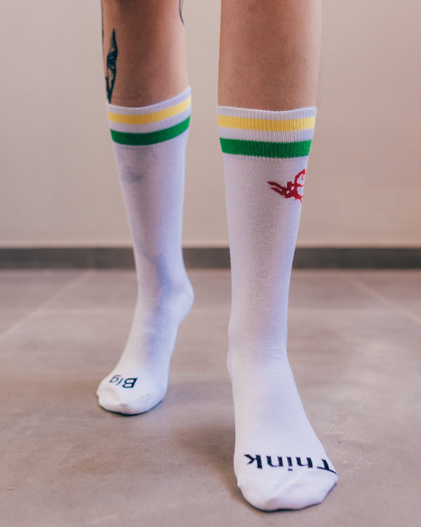Rasta Heart Socks
