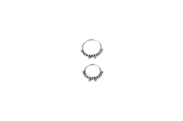 Double Drop Surgical Steel Ring