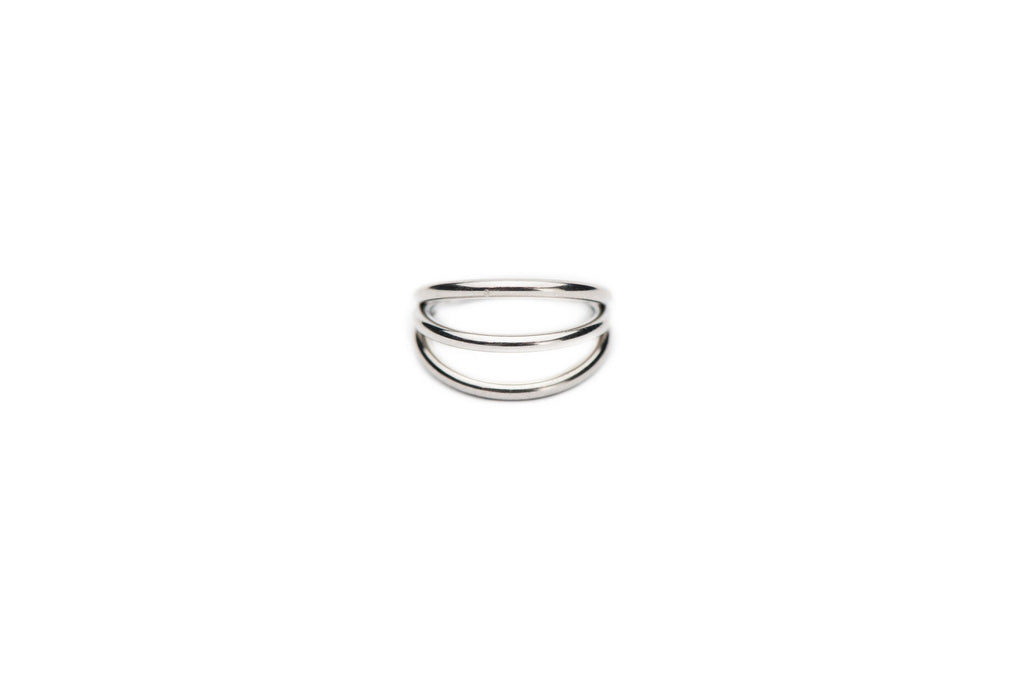 Triple Titanium Clicker Ring