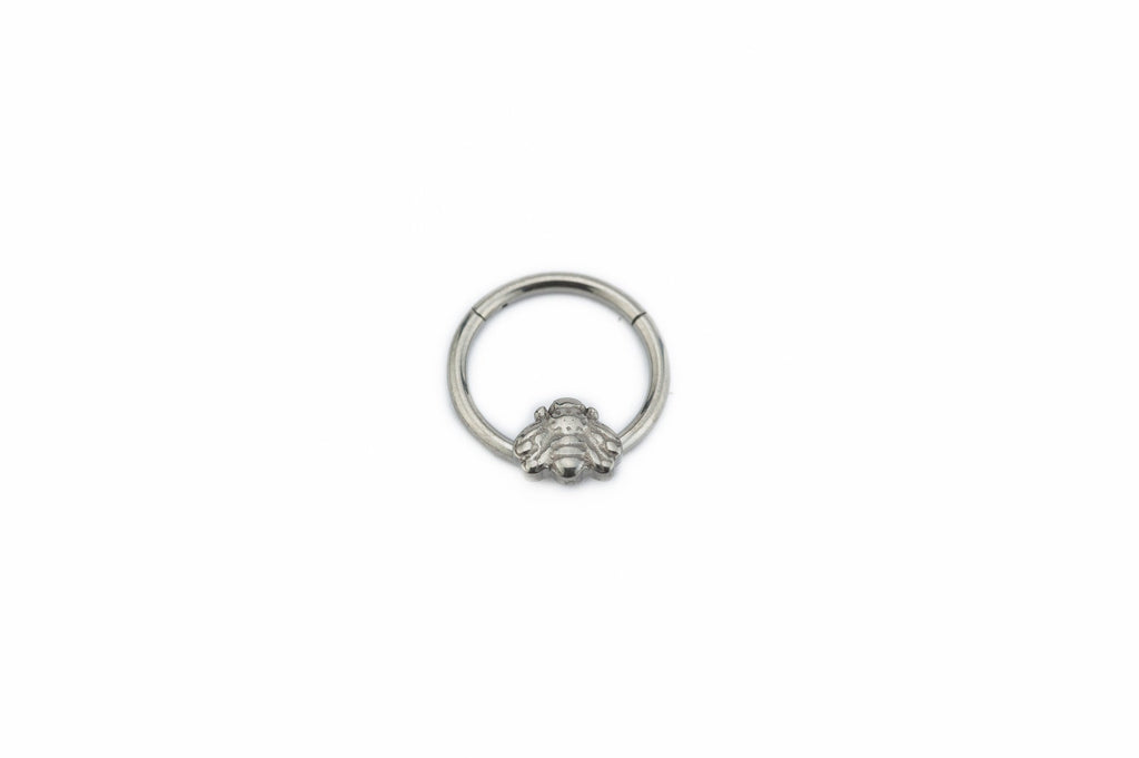Bee Titanium Clicker Ring