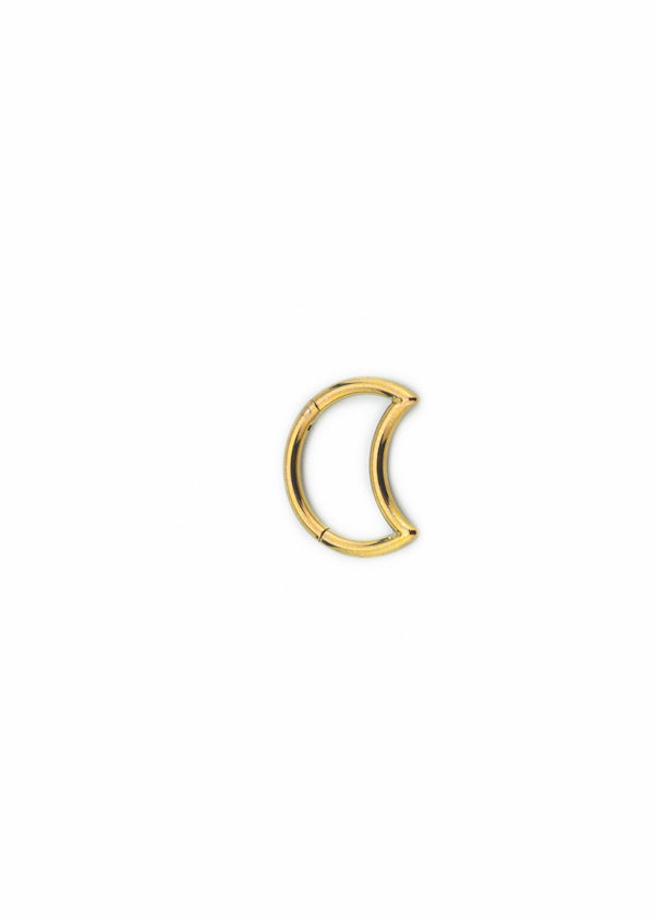 Moon Titanium Clicker Ring