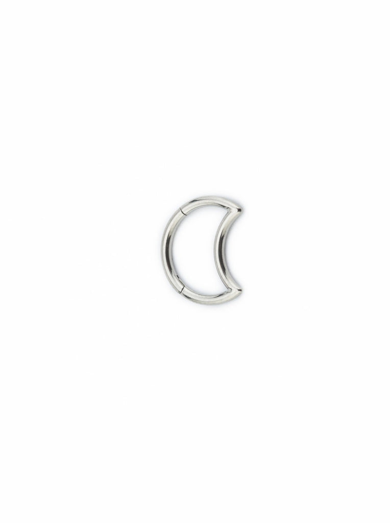 Moon Titanium Clicker Ring